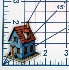 Cottage Style Fairy Tale House Clear Vinyl Decal Sticker Water Resistant Laptop