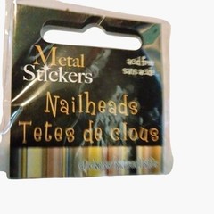 Mark Richards Red Metal Stickers Nailheads 3mm Adhesive Embellishments 3864