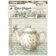 Stamperia Mini Rice Paper- Herbarium Silvae A6 , DFSA6X02