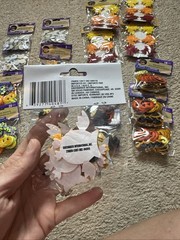 Halloween Scrapbook Felt Stickers, Fall Leaves, & Googly Eyes LOT OF 19