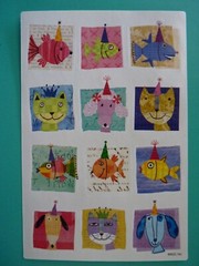 Celebratory Stickers (9) Complete Sheets Party Hats Cakes Gifts AGC