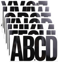 21 Sheets 6 Inch Letter Stickers, Self Adhesive Vinyl Capital Alphabet Punctuati