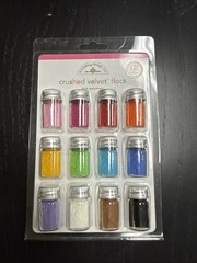 Doodlebug Designs Crushed Velvet Flock 12 Colors flock 1798 Assortment