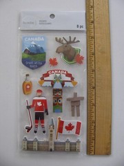 Recollections Dimensional Stickers CANADA Vacation 8 Pieces NIP