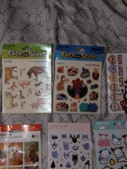 Lot Stickers Autocollants Animals Birds Cats Dogs Monkeys Fox Owl 68 SHEETS NEW