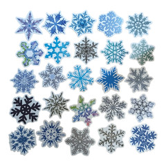 STICKER PACK – Pack #28 – 25 Pieces – Snowflakes