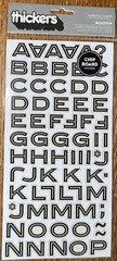 AMERICAN CRAFT THICKERS Meadow Glossy Chipboard Alphabet Alpha LETTERS NUMBERS