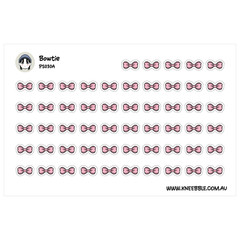 Bow Tie Planner Stickers – Decorative Sticker Set for Stylish Planner Decoration