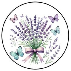 LAVENDER WITH BUTTERFLIES ENVELOPE SEALS LABELS STICKERS PARTY FAVORS