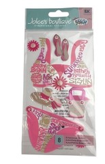 Rare Jolee’s Boutique BEACH Collection BIKINI (jumbo) theme Pink Sun Lake Hat