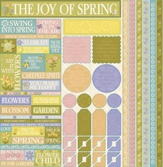In Bloom, Joy of Spring, die cut scrapbook stickers – Reminisce IB101