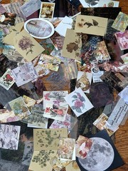 300pc VTG Inspo/Fairytale/Nature Ephemera Lot Small Pcs Junk Journal Scrpbooking