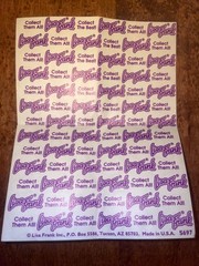 Lisa Frank Vintage 1990’s Stickers S697 Sheet Colorful Bright DANCING RACOONS