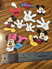 Mickey Mouse And Friends Paper Die Cutouts Scrapbooking Embellishments Lot