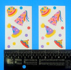 Vintage Mrs. Grossmans Party Hats Sticker 2 Mod Sheets Set