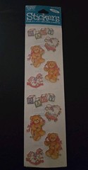 Vintage NOS FMI Frances Meyer Inc Stickers Bears & Beads BABY TST 596