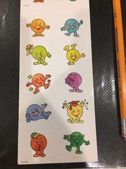 Vintage Stickers 1990 Emojis Emotions Happy Sporty Bashful Celebrate