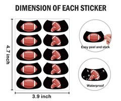 150 Pairs Sports Eye Strips Breathable Baseball Eye Strips for Football Softball