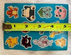 2021 Pokémon Company Sheet Of 12 Pokémon Stickers,