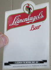 VTG Leinenkugel’s Beer Sticker Coasters LOT Sunset Wheat Older Maiden 6″ x 4″