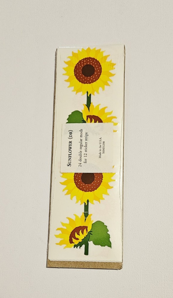 Mrs. Grossman’s Stickers Lot of 12 Strips ~Sunflower~ Sunflowers RARE HTF