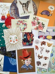 ∞ 125 Greeting Card Fronts Junk Journal Ephemera Paper Craft Scrapbooking ∞