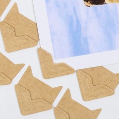 12 Sheets/288 PCS Photo Corner Stickers, Self-Adhesive Photo Mounting Corners fo