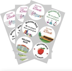 2 inch 102 PCS Welcome Back to School Stickers