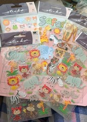 Zoo Safari Stickers Sticko EK Success Lot Of Five Packages
