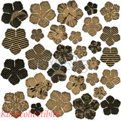 Graphic 45 Staples Chipboard Flower 24 in pk