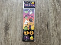 Vintage Y2K Halloween Sticker Sheet New Ghost Frankenstein Pumpkin