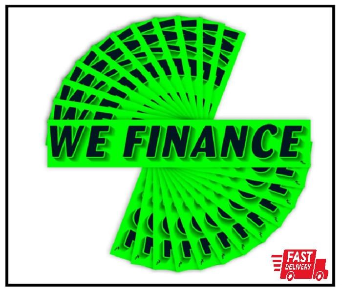 Versa Tags Dealership Stickers 12 Pack of We Finance Stickers Car Lot Windshield