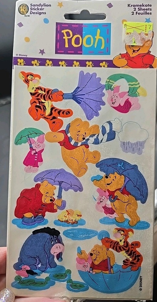 Sandylion Stickers Winnie the Pooh Windy & Rainy Day Tigger Eeyore Piglet