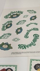 Vtg 80’s gummed sticker lot Cabbage Patch Kid