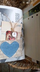 Handmade Junk Journal Travel Book Grunge Diary Memories Coffee Dyed Floral