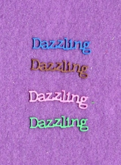 DAZZLING die cuts scrapbook cards
