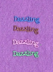DAZZLING die cuts scrapbook cards