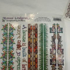 Creative Imaginations Mary Engelbreit Renae Lindgren Border Stickers 4 Sheets