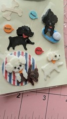 Midori Paper Craft Dogs Puppy Dimensional Stickers New In Pack 2004