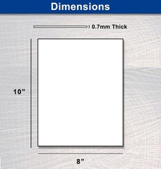 100 PCS White Chipboard Sheets 8×10 Inch Thick 28PT Cardboard Craft Scrapbook