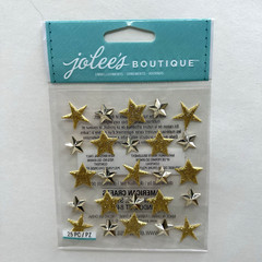 Jolee’s Boutique Gold Star Stickers Patriotic Scrapbooking Journal Collage