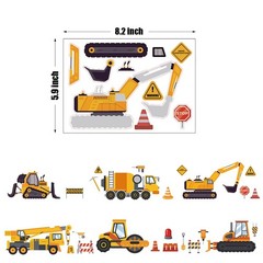 24 Sheets Construction Truck Stickers Make Your Own Truck Stickers Boys Birth…