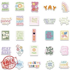 Dovipta Stickers Motivational 50 Pcs Preppy