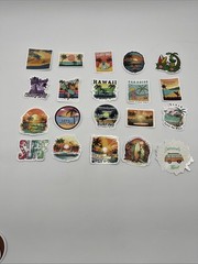 Lot of 45 Summer Surfers Beach Sun Sand Ocean Sunset Self Adhesive Stickers