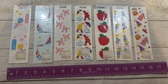 Vintage Mrs. Grossman’s Sticker Lot of 7 pkgs Rain Sailboat Baby Apple Party TB8