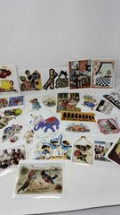 Laughing Elephant Vintage Style Birthday Stickers 30 Count Open Box