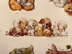 Ruth Morehead Dog Cat Stickers by Current ~ 4 Large Sheets Scrapbooking Crafts