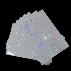 5x A4 Size Holographic Overlay Film Self-Adhesive Cold Laminating Sheets Quality