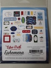 ECHO PARK «UNDER SEA ADVENTURES» EPHEMERA PACK ~ FISH~ BEACH