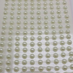 3 Sheets of 200pcs White Self-Adhesive Acrylic Pearl Stickers 6mm Stick On Gems